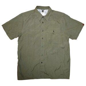 The North Face Short Sleeve Button-Up Shirt Men's - Size M - Green